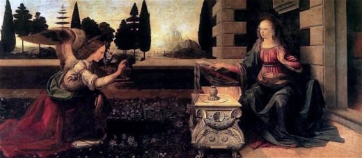 Леонардо да Винчи «Благовещение» 1473-1475гг Леонардо да Винчи «Благовещение» 1473-1475гг