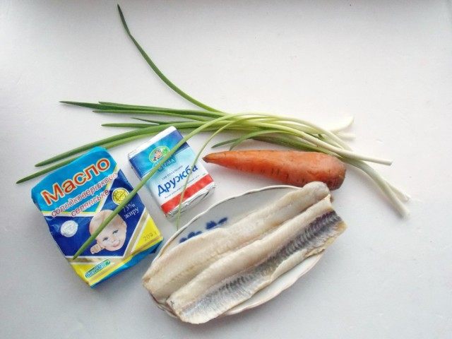 Продукты для селёдочного паштета Продукты для селёдочного паштета