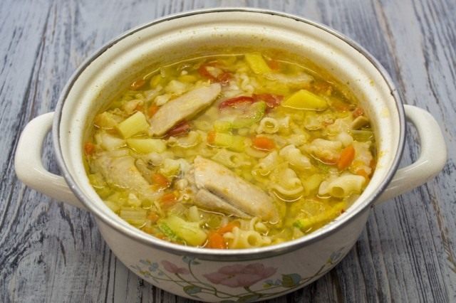 Как только макароны сварятся, снимаем кастрюлю с огня Как только макароны сварятся, снимаем кастрюлю с огня