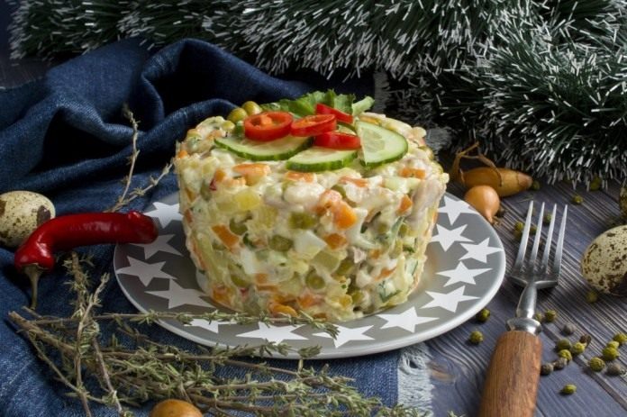Новые вкусные салаты и закуски к праздничному столу рецепты с фото