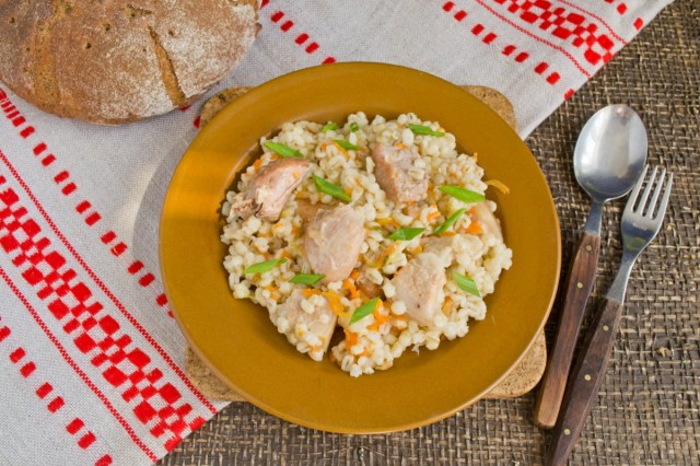 Перловая каша с мясом готова! Перловая каша с мясом готова!