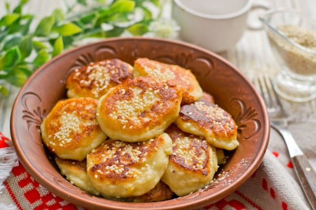 Сырники с бананом Сырники с бананом