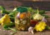 Салат на зиму с патиссонами «Наш огород»
