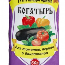 Грунт для томатов, перцев и баклажанов "Богатырь" Грунт для томатов, перцев и баклажанов "Богатырь"
