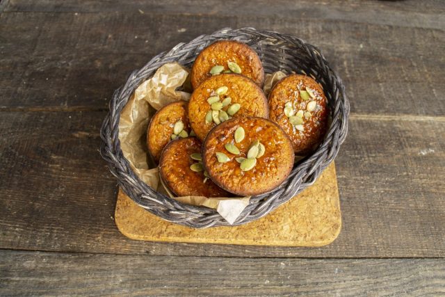 Тыквенные маффины с финиками готовы Тыквенные маффины с финиками готовы