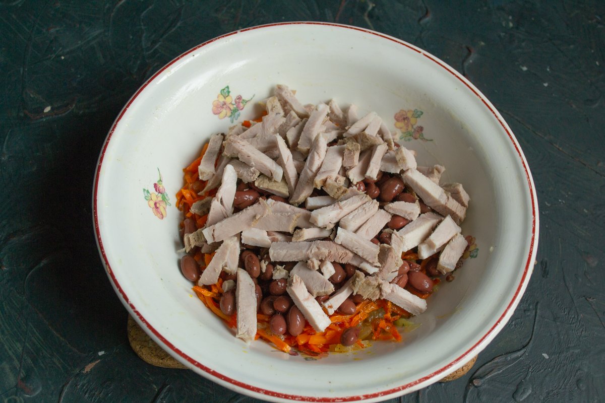 Рецепт Салата Обжорка С Мясом Фото
